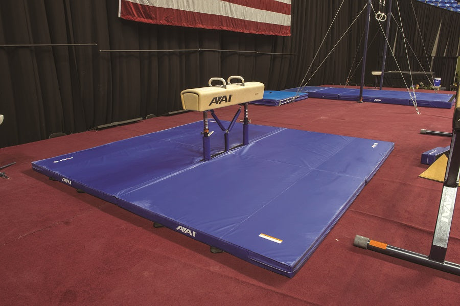 FIG Competition Pommel Horse Landing Mat Configuration