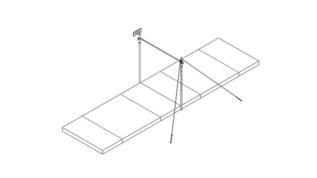Wall-Mounted Horizontal Bar – World Mat Gym
